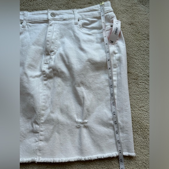 Joe Fresh distressed white denim skirt - Picture 6 of 8
